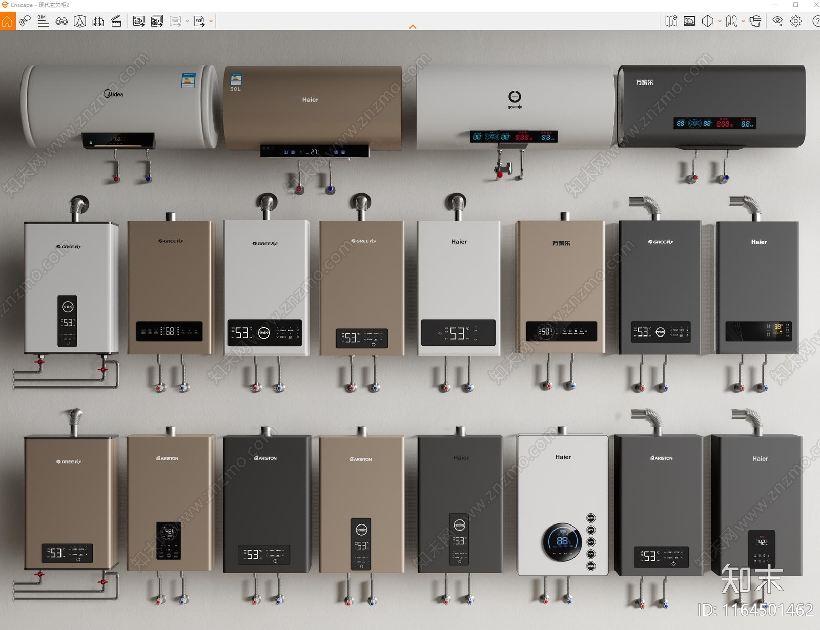热水器SU模型下载【ID:1164501462】