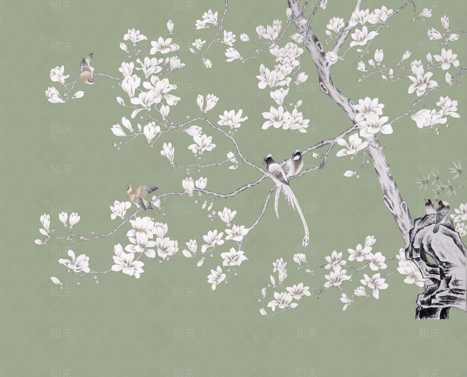 新中式中式壁画贴图下载【ID:1164502899】_【知末网贴图库】