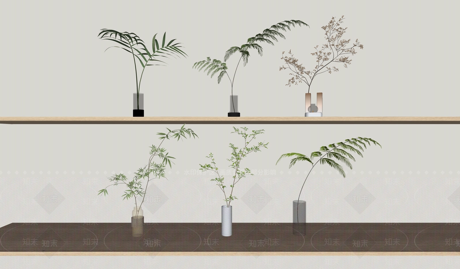 水生植物SU模型下载【ID:1164508598】