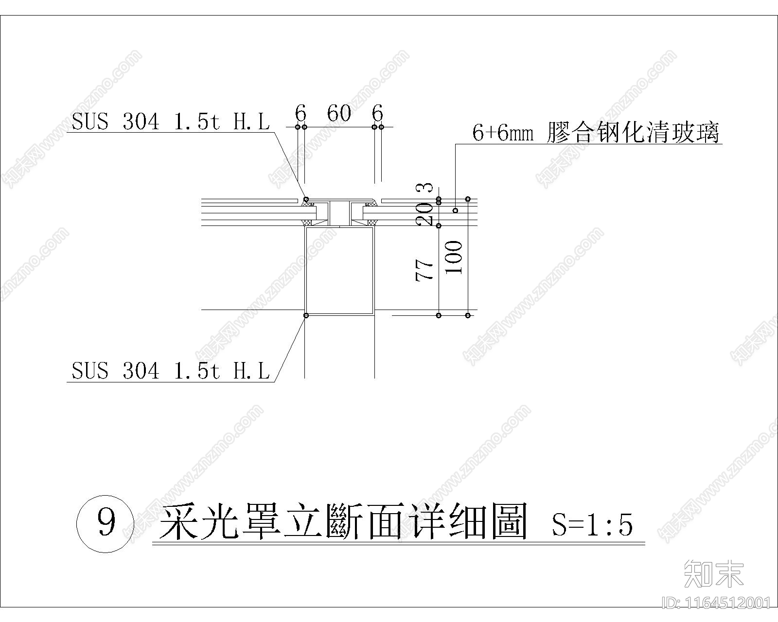 其他窗cad施工图下载【ID:1164512001】