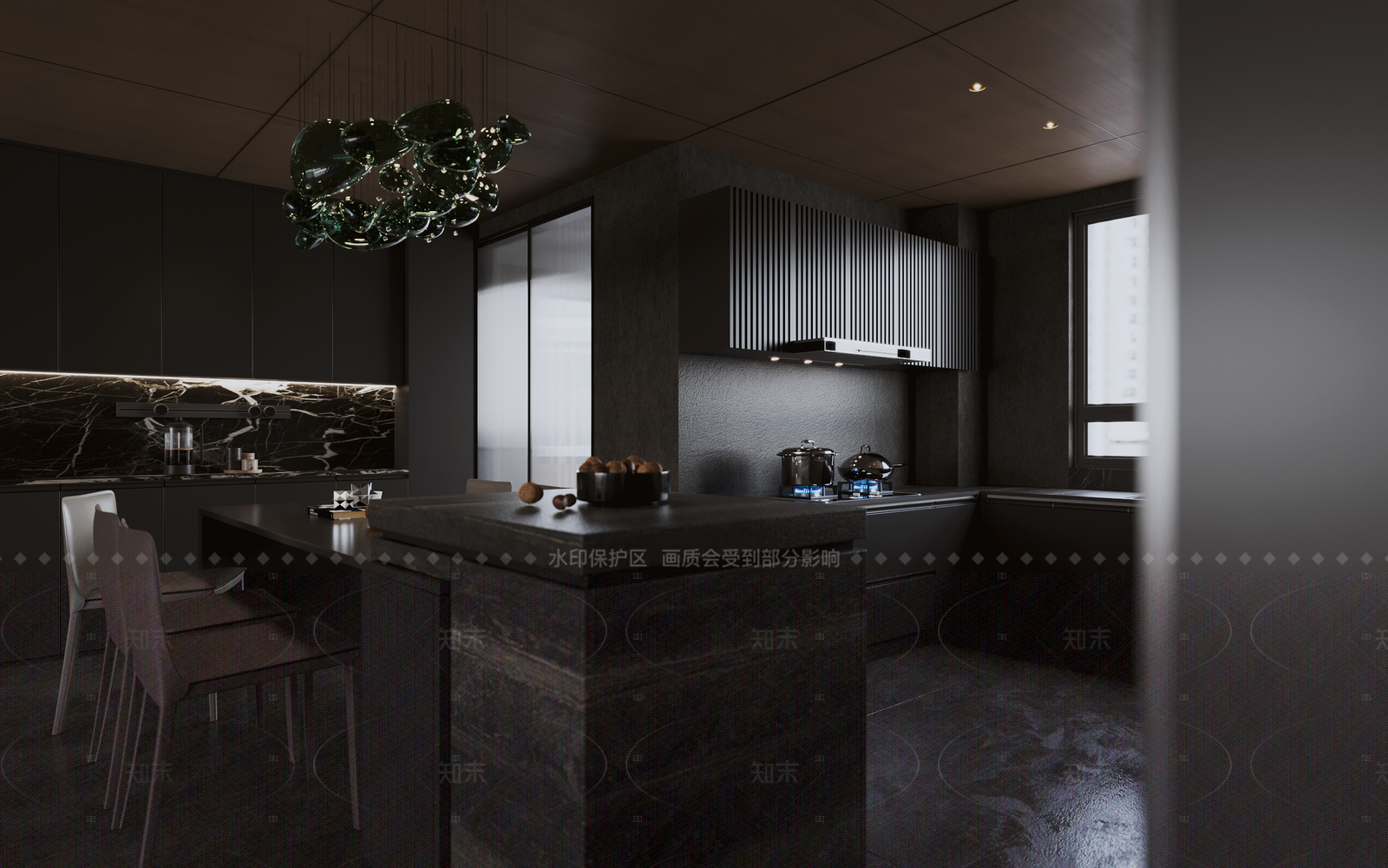 极简其他餐饮空间3D模型下载【ID:1214459089】