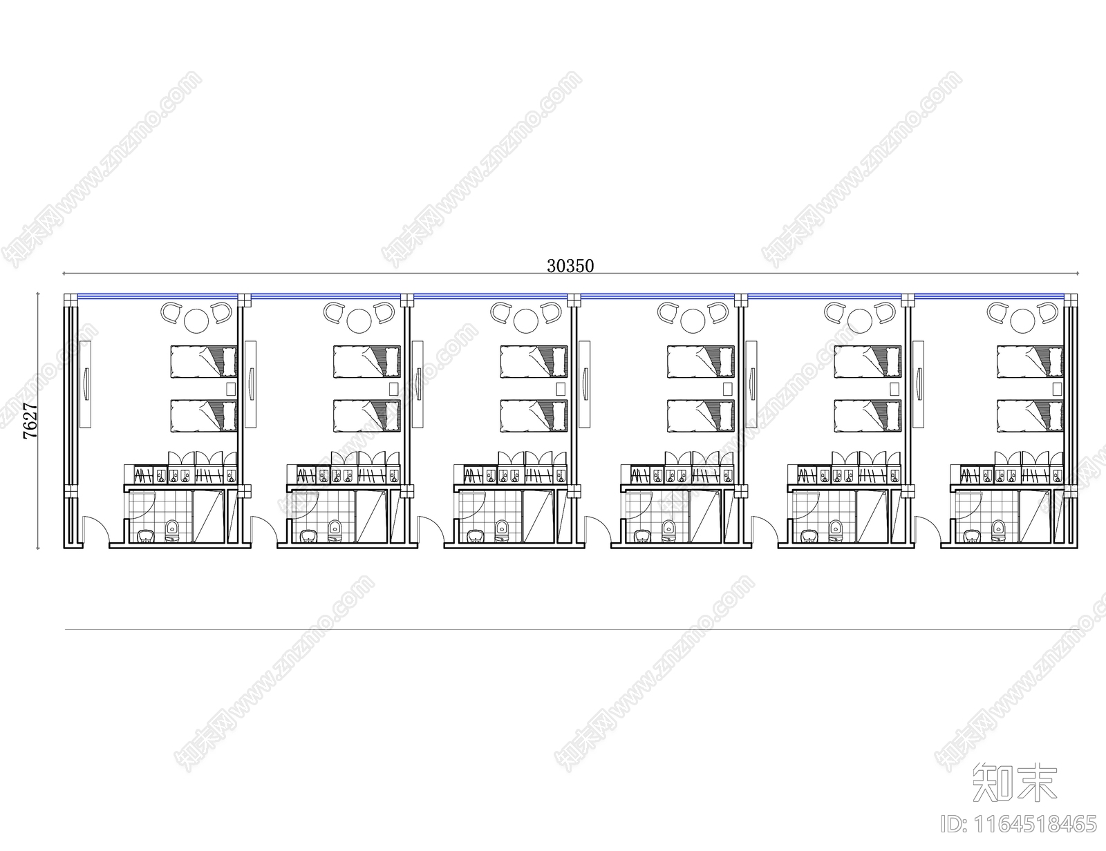 现代酒店施工图下载【ID:1164518465】