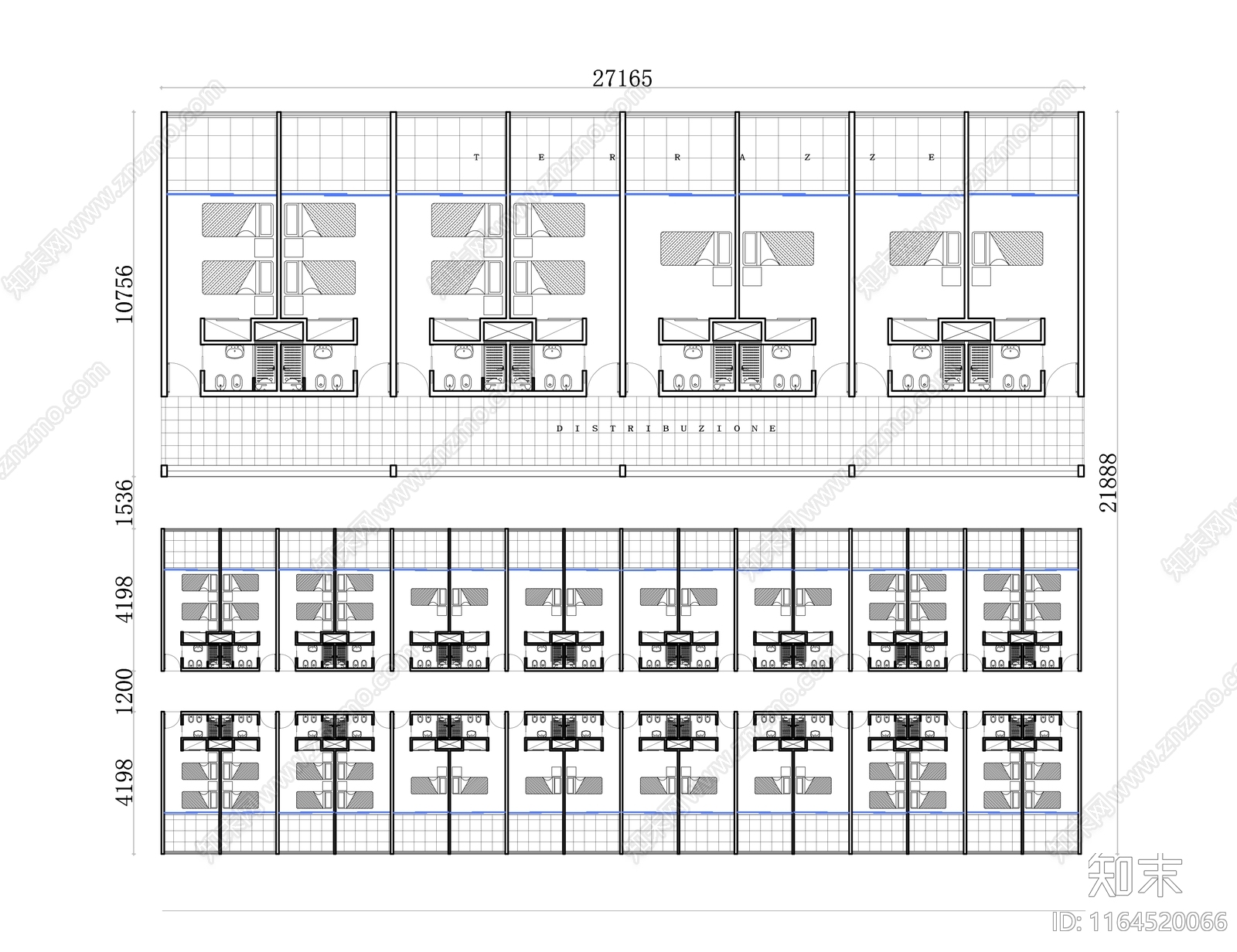 现代酒店施工图下载【ID:1164520066】