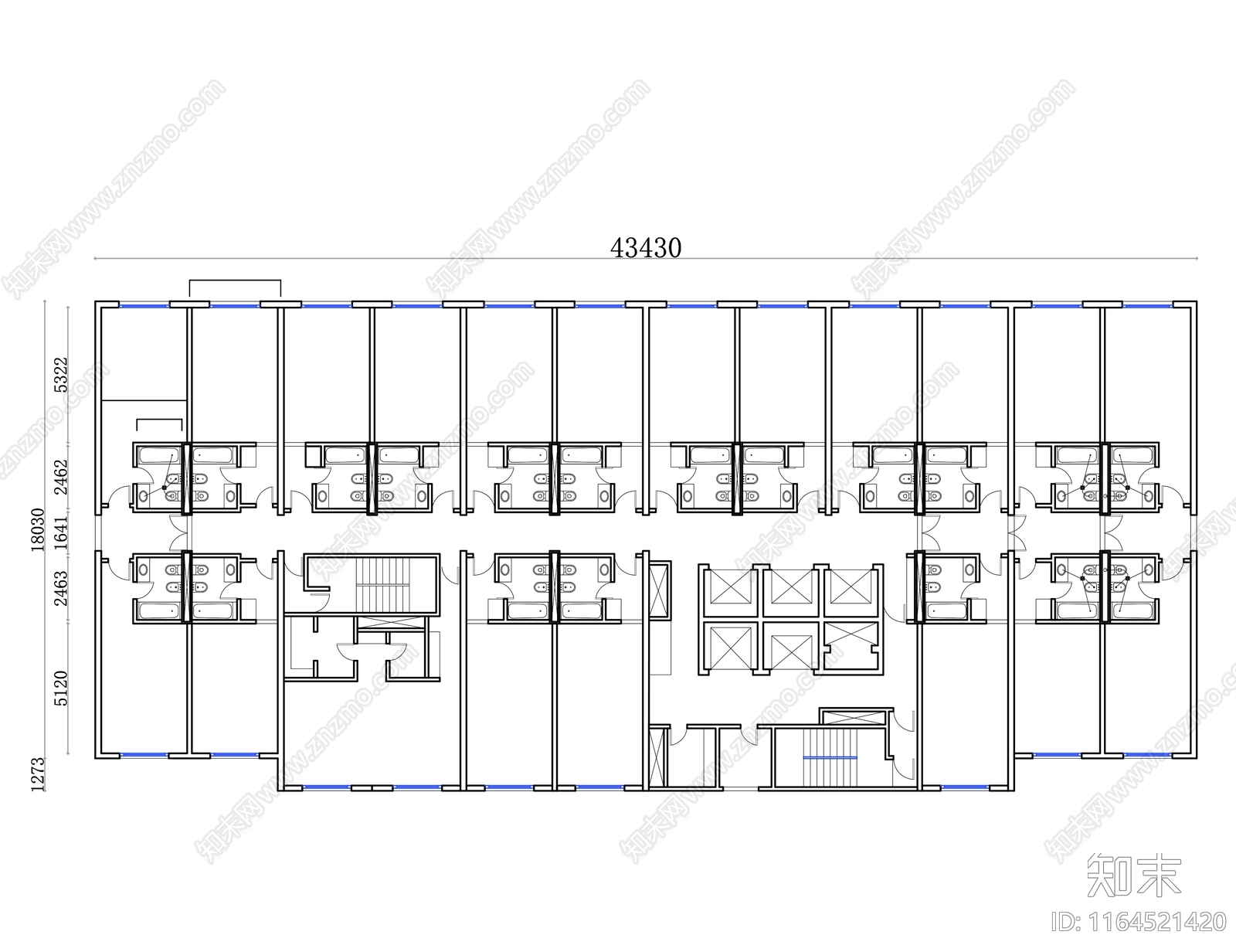 现代酒店施工图下载【ID:1164521420】