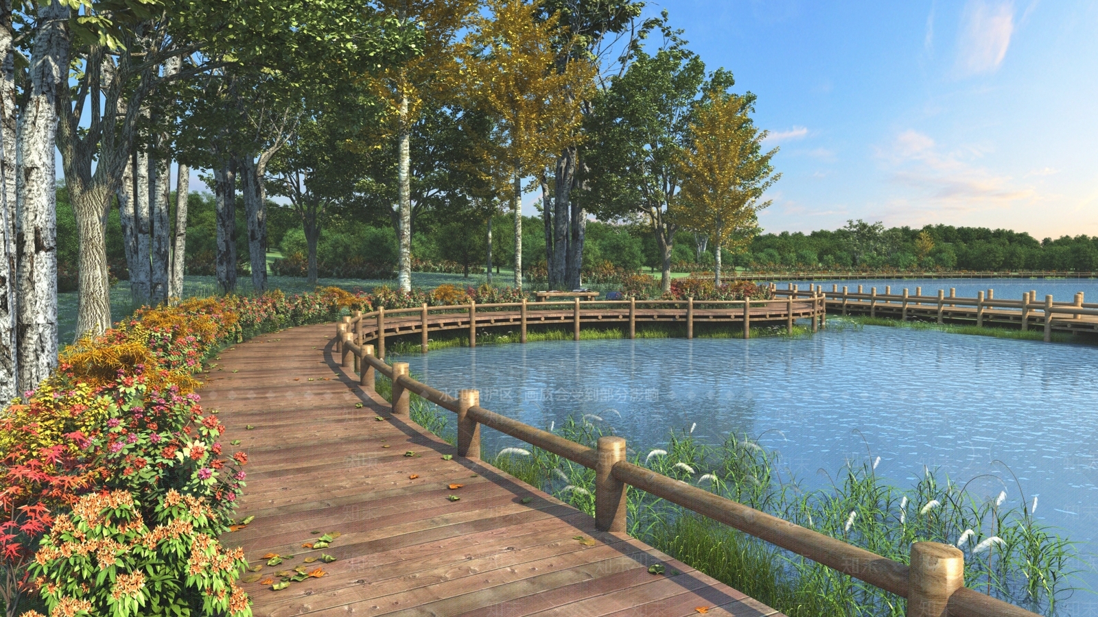 现代公园_湿地公园景观3d模型下载 ID:1164524500_【知末网】