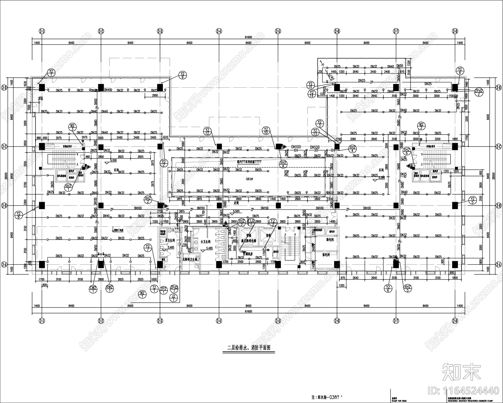 给排水图cad施工图下载【ID:1164524440】