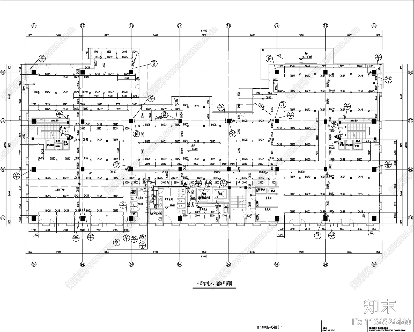 给排水图cad施工图下载【ID:1164524440】