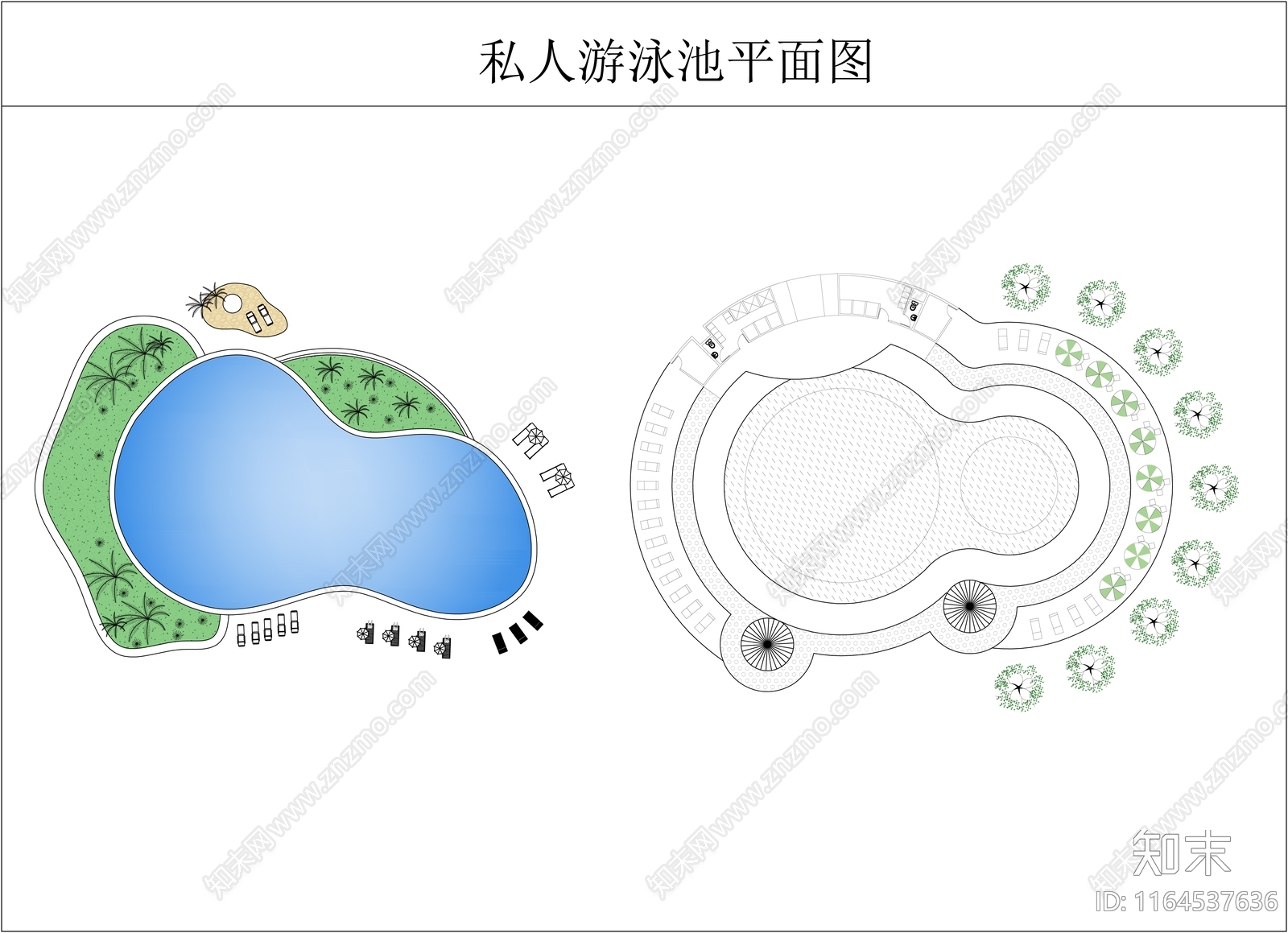 景观平面图cad施工图下载【ID:1164537636】