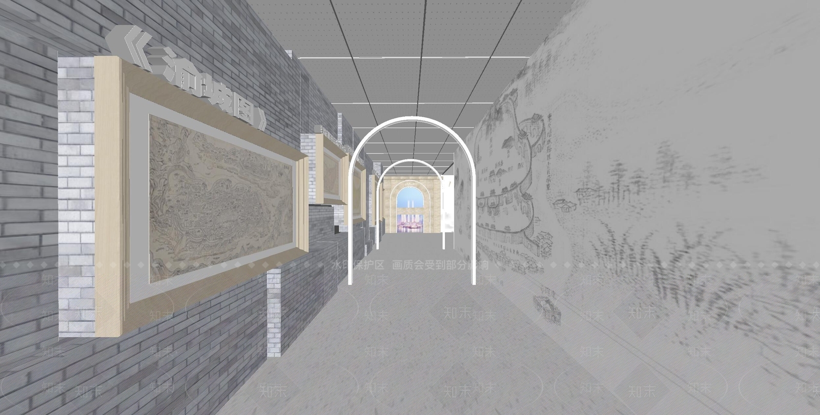 现代博物馆SU模型下载【ID:1164538243】