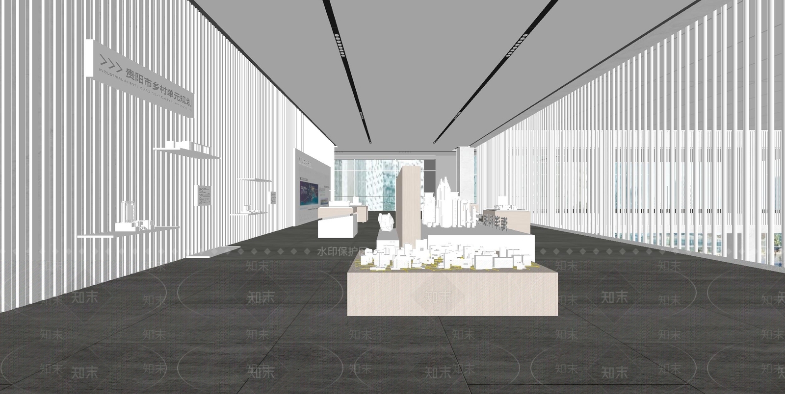 现代其他展厅SU模型下载【ID:1164540891】