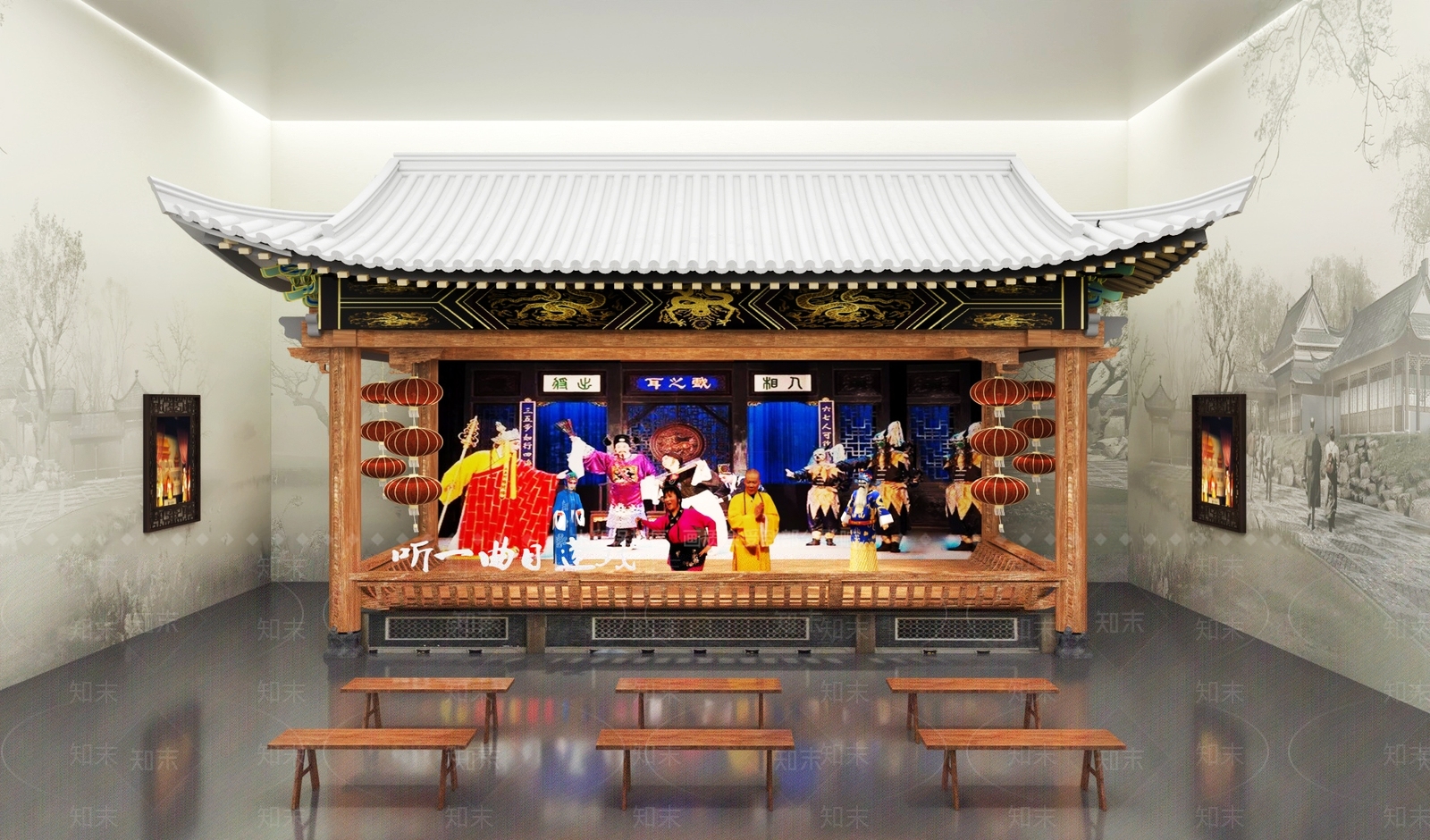 现代博物馆SU模型下载【ID:1164543817】