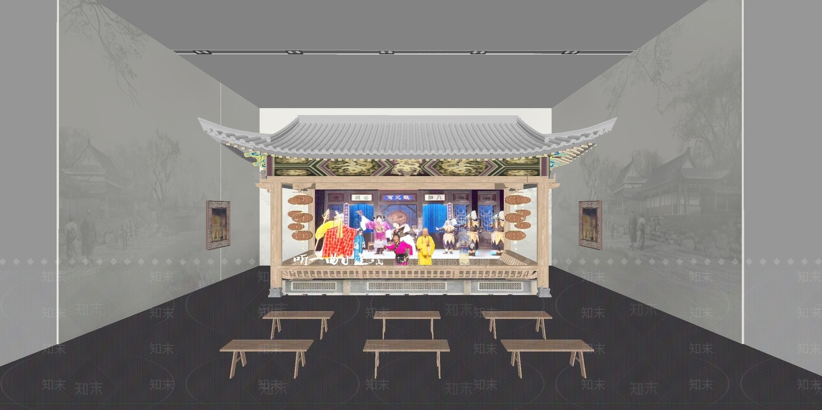 现代博物馆SU模型下载【ID:1164543817】