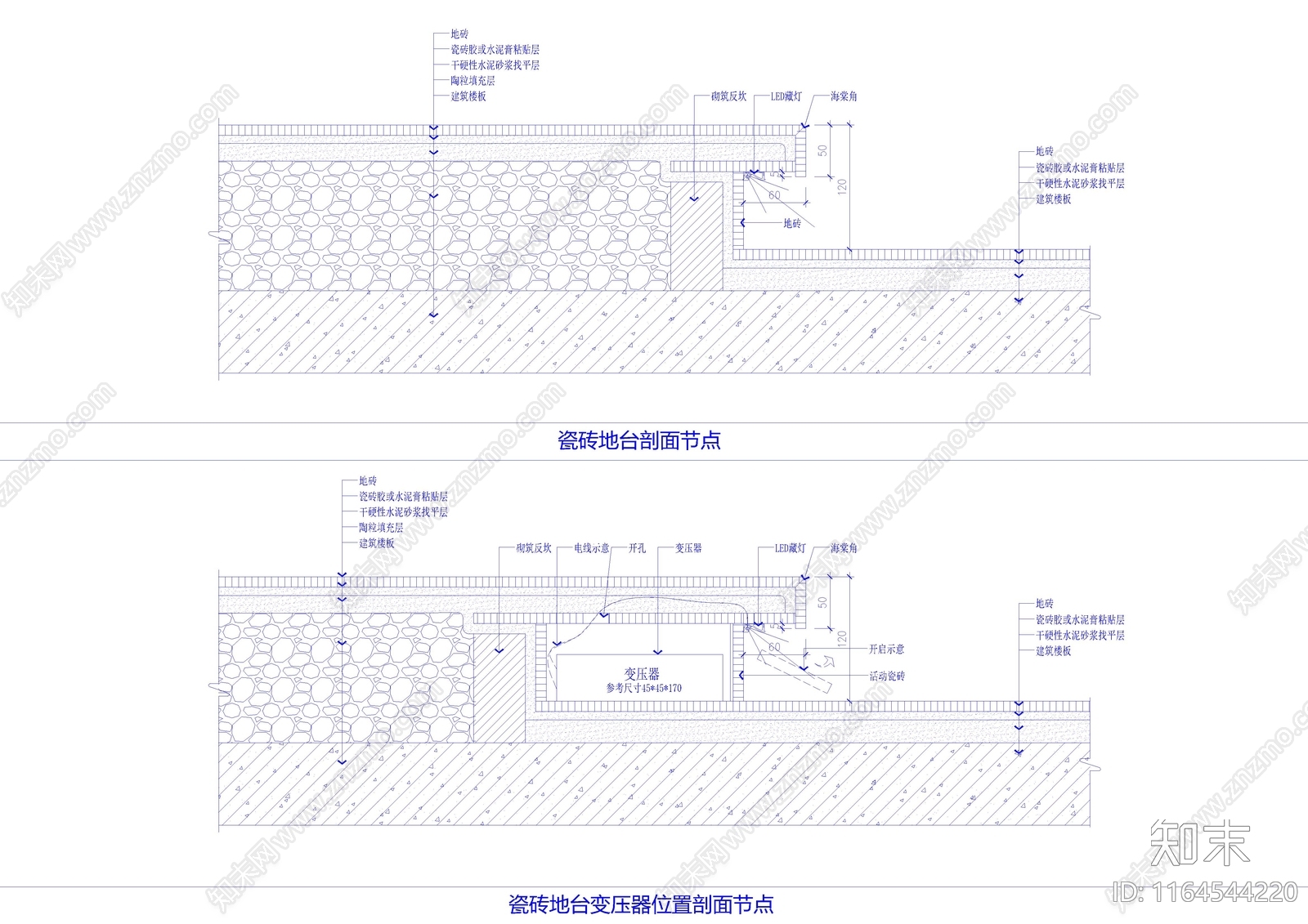 新中式中式地面节点cad施工图下载【ID:1164544220】