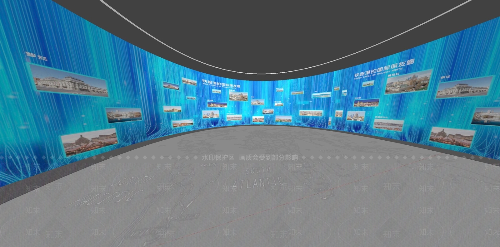 现代科技展厅SU模型下载【ID:1164545544】