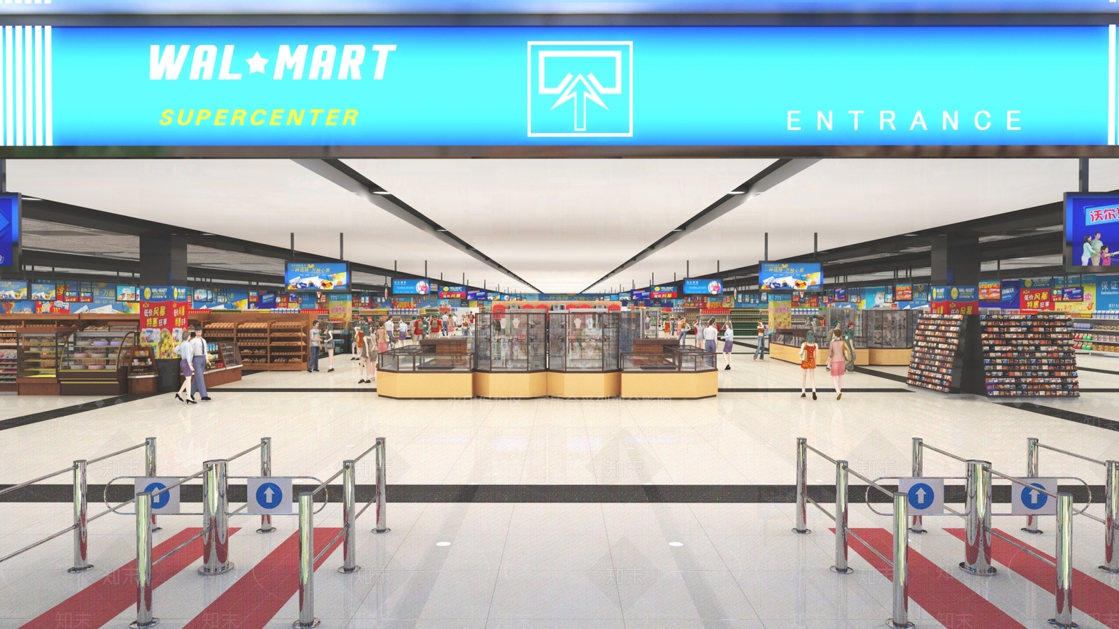 现代超市3D模型下载【ID:1164548529】