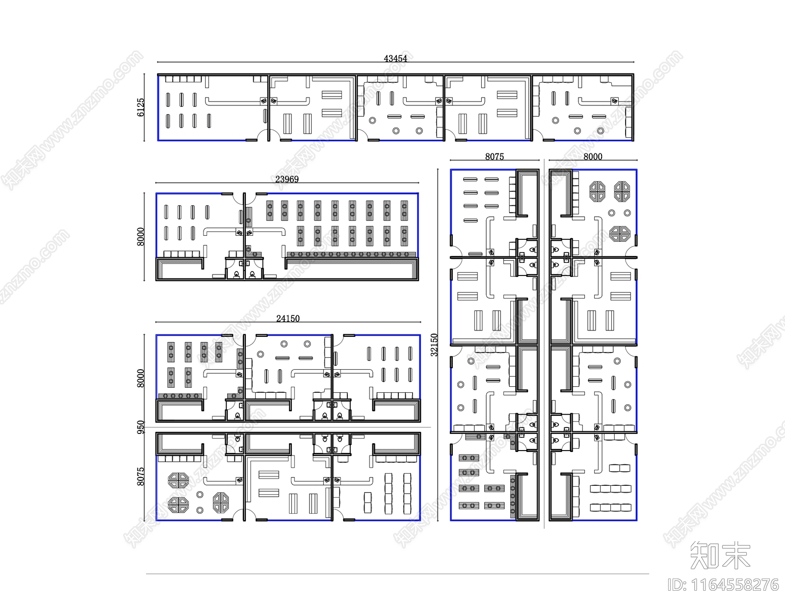 现代商场施工图下载【ID:1164558276】