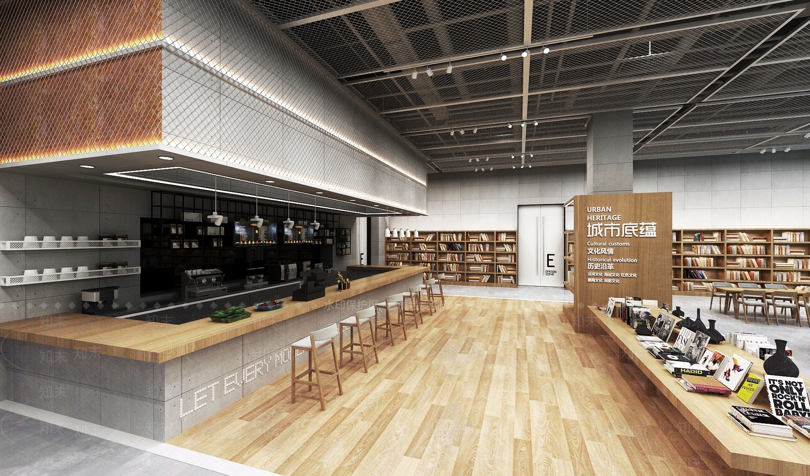 现代咖啡厅3D模型下载【ID:1164560594】