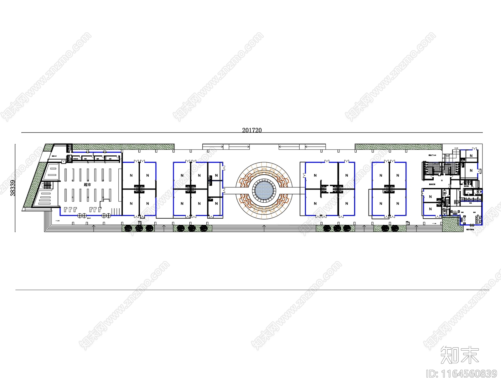 现代其他商业空间cad施工图下载【ID:1164560839】