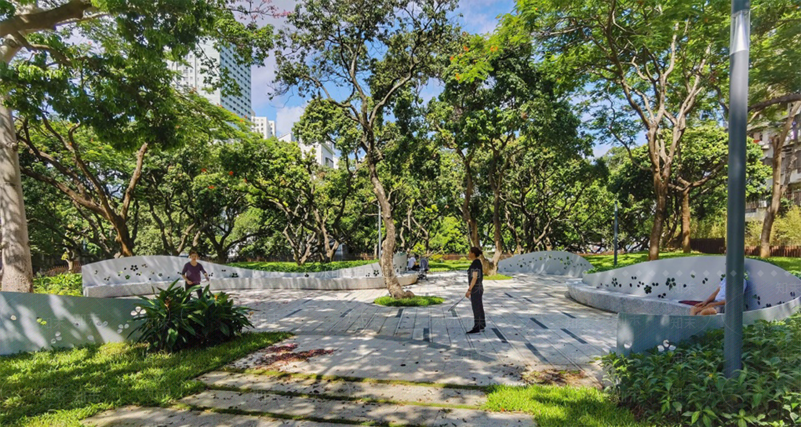 现代口袋公园SU模型下载【ID:1164562194】
