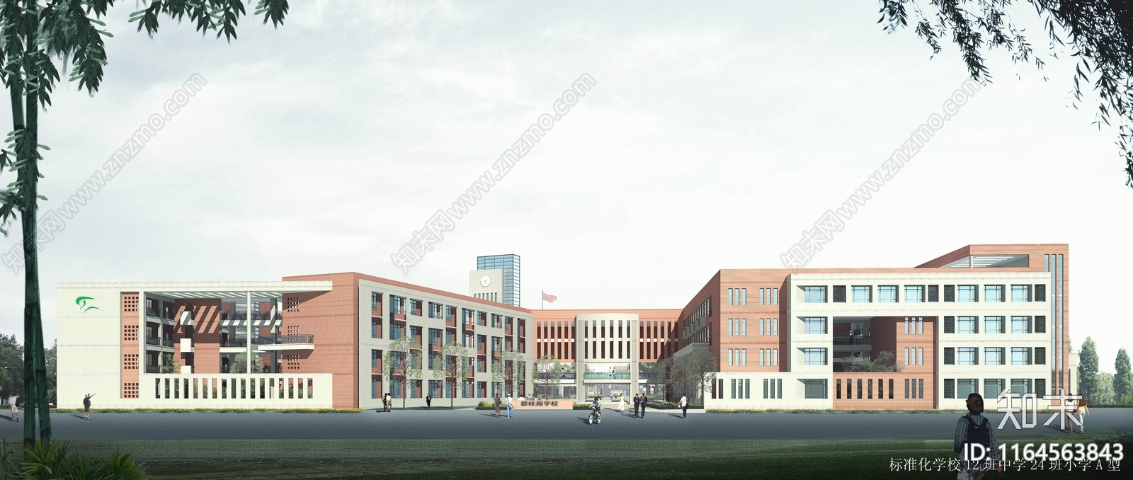 现代学校建筑cad施工图下载【ID:1164563843】