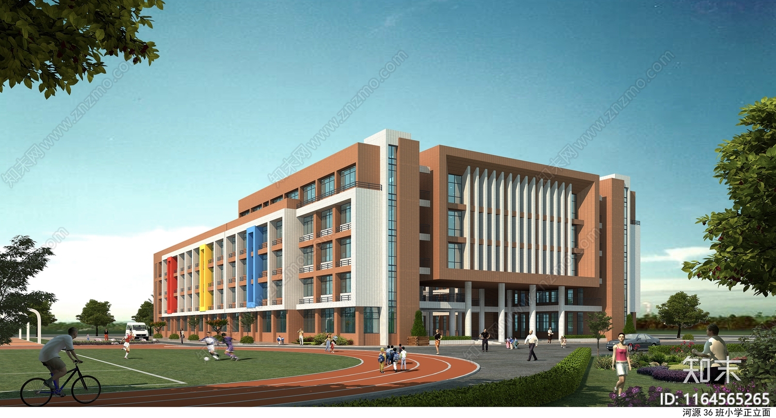 现代学校建筑cad施工图下载【ID:1164565265】