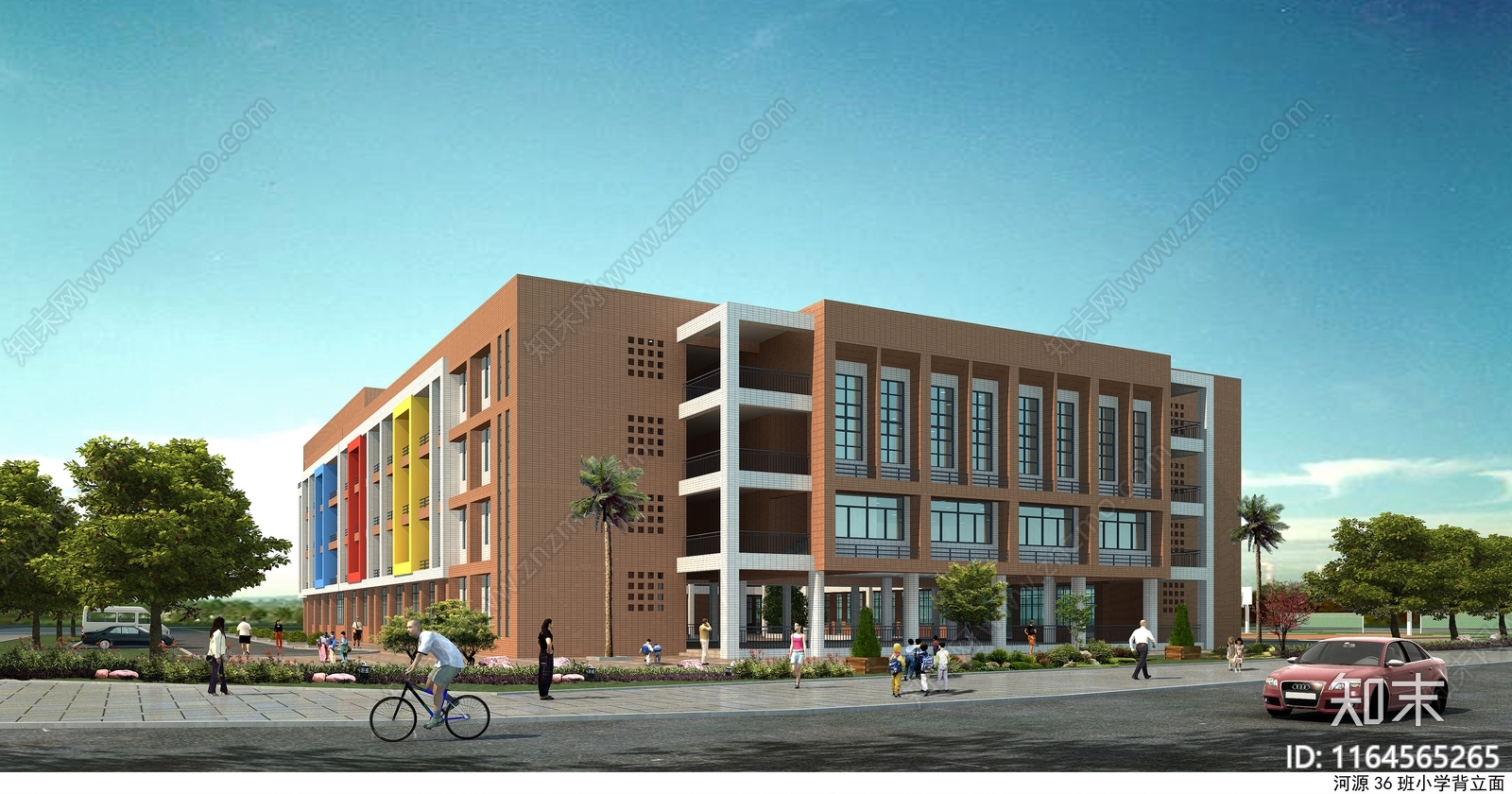 现代学校建筑cad施工图下载【ID:1164565265】