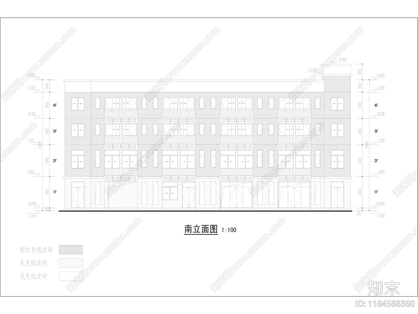 现代学校建筑cad施工图下载【ID:1164566360】