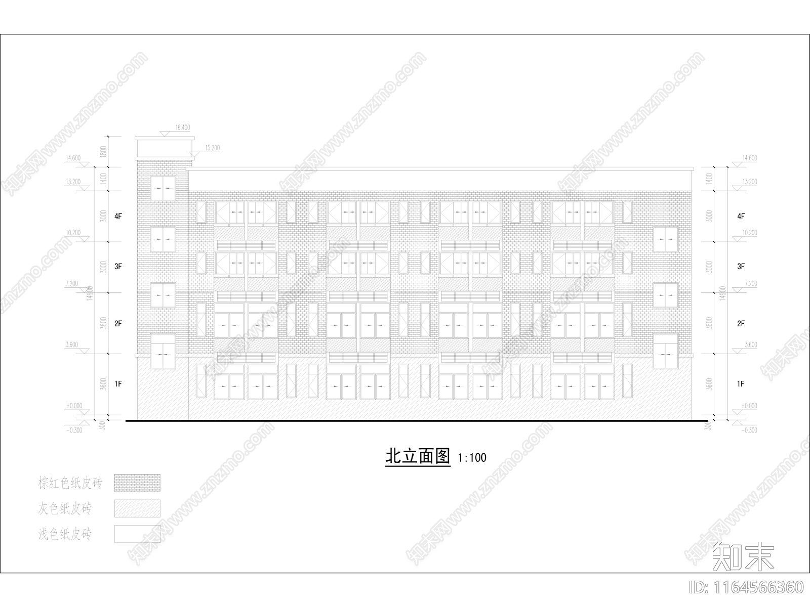 现代学校建筑cad施工图下载【ID:1164566360】