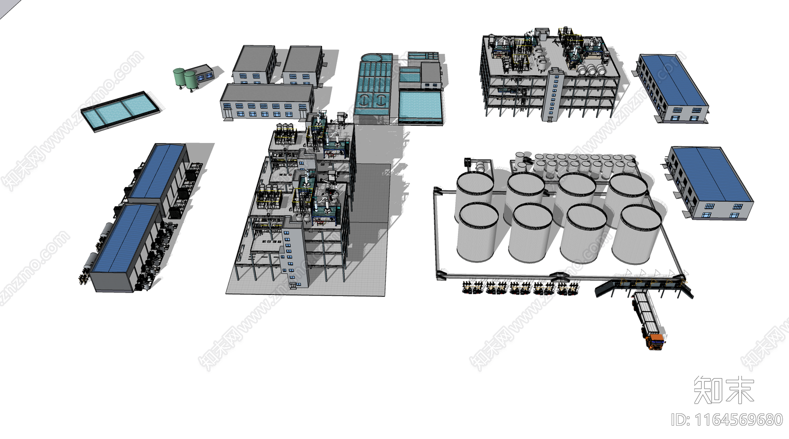 工业厂房SU模型下载【ID:1164569680】
