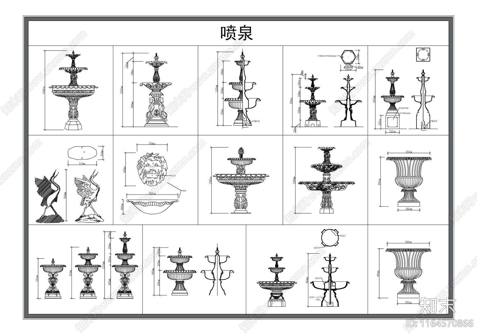 现代欧式工装图库施工图下载【ID:1164570866】