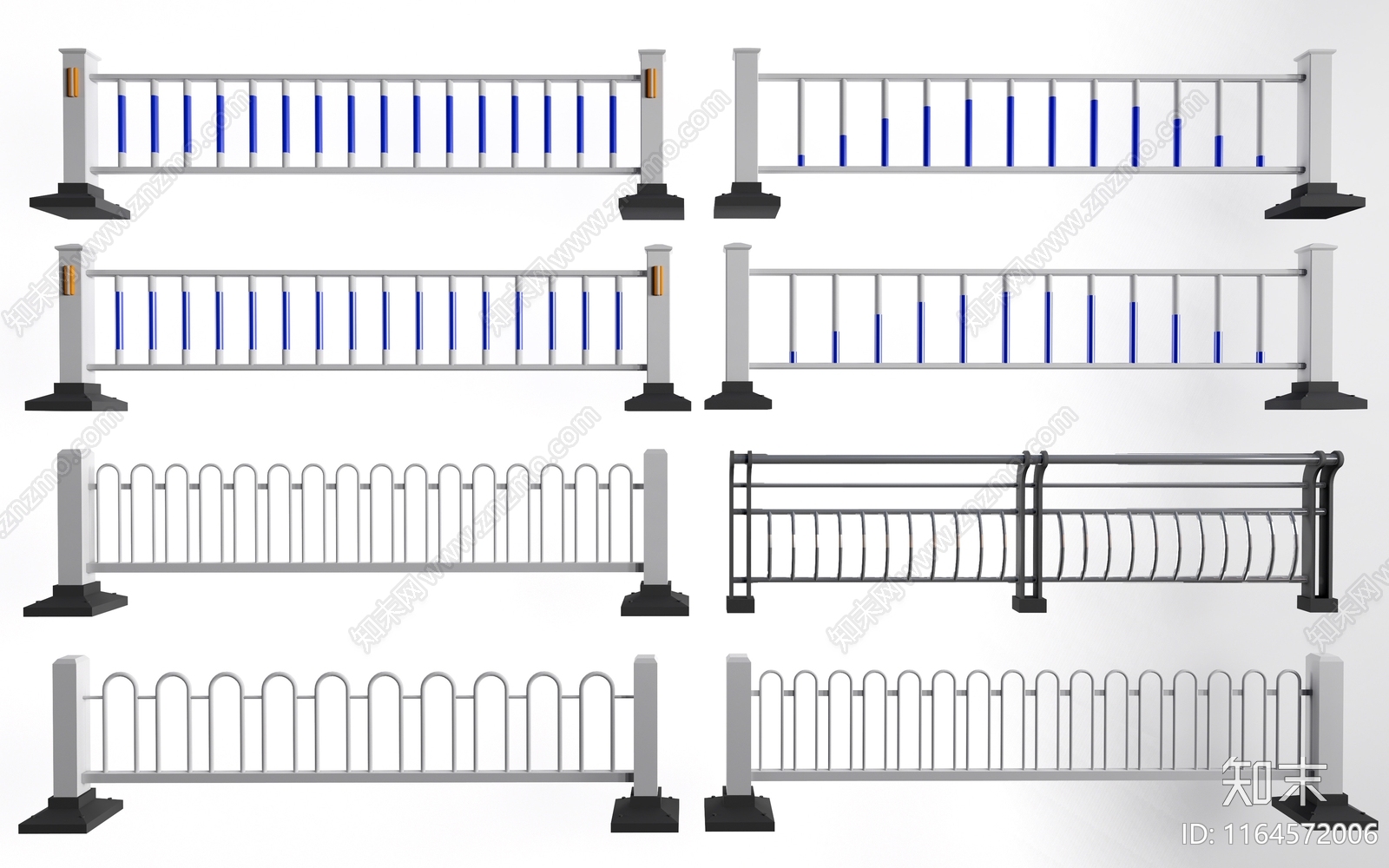 现代栏杆3D模型下载【ID:1164572006】