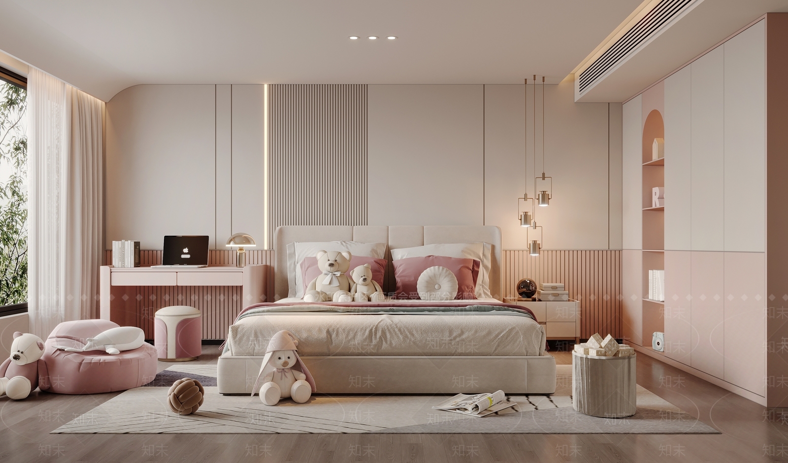 大型储物衣柜衣柜3D模型下载【ID:1227567061】