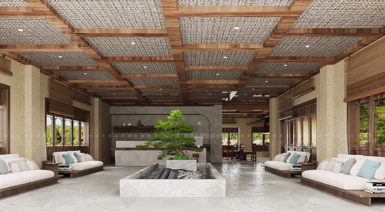 中式民宿3D模型下载【ID:1164579089】