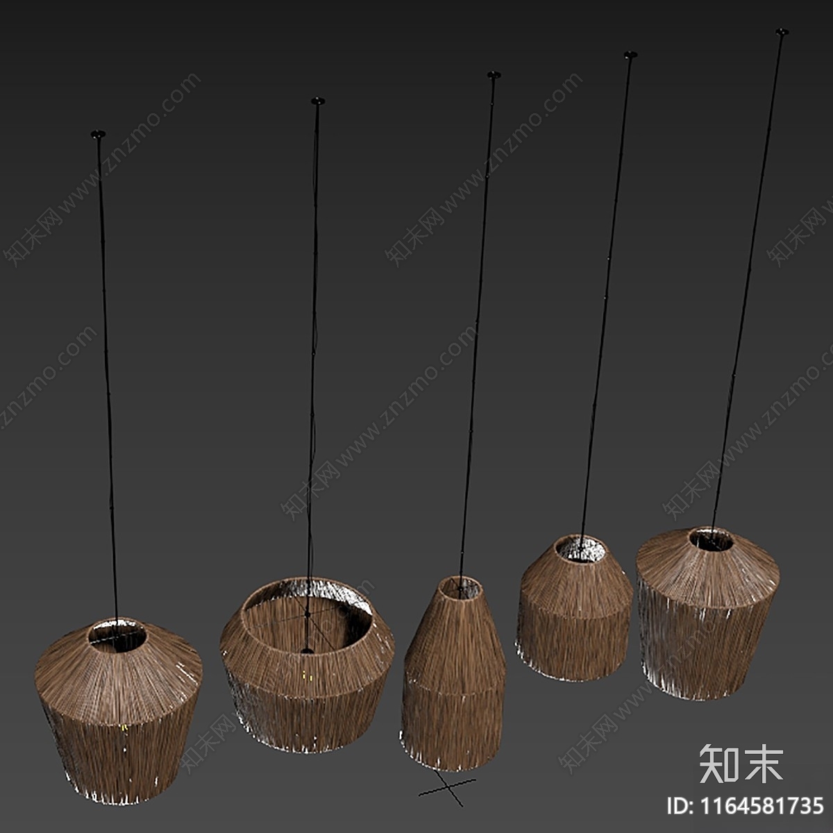 现代吊灯3D模型下载【ID:1164581735】