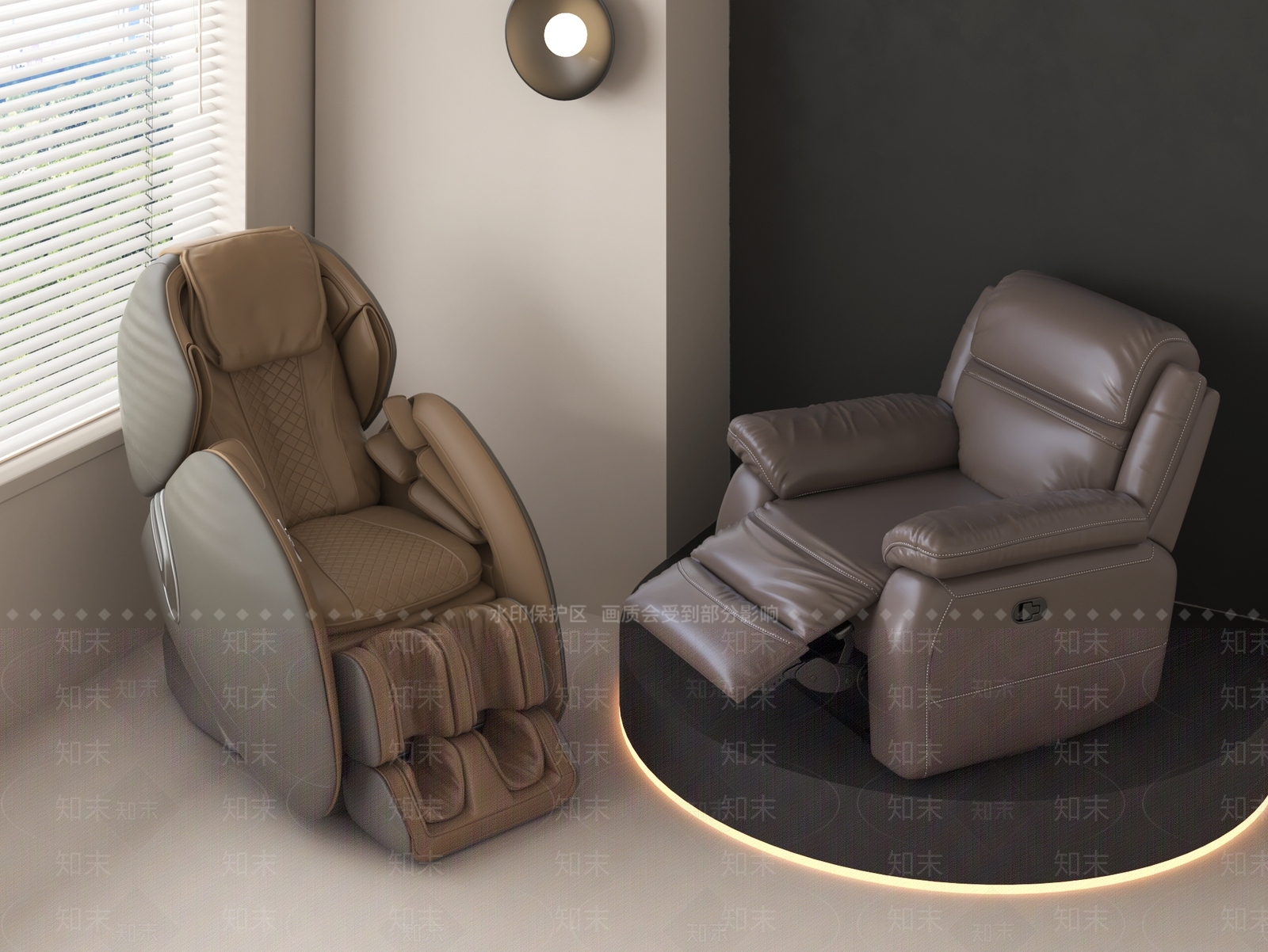 现代按摩椅3D模型下载【ID:1164587528】