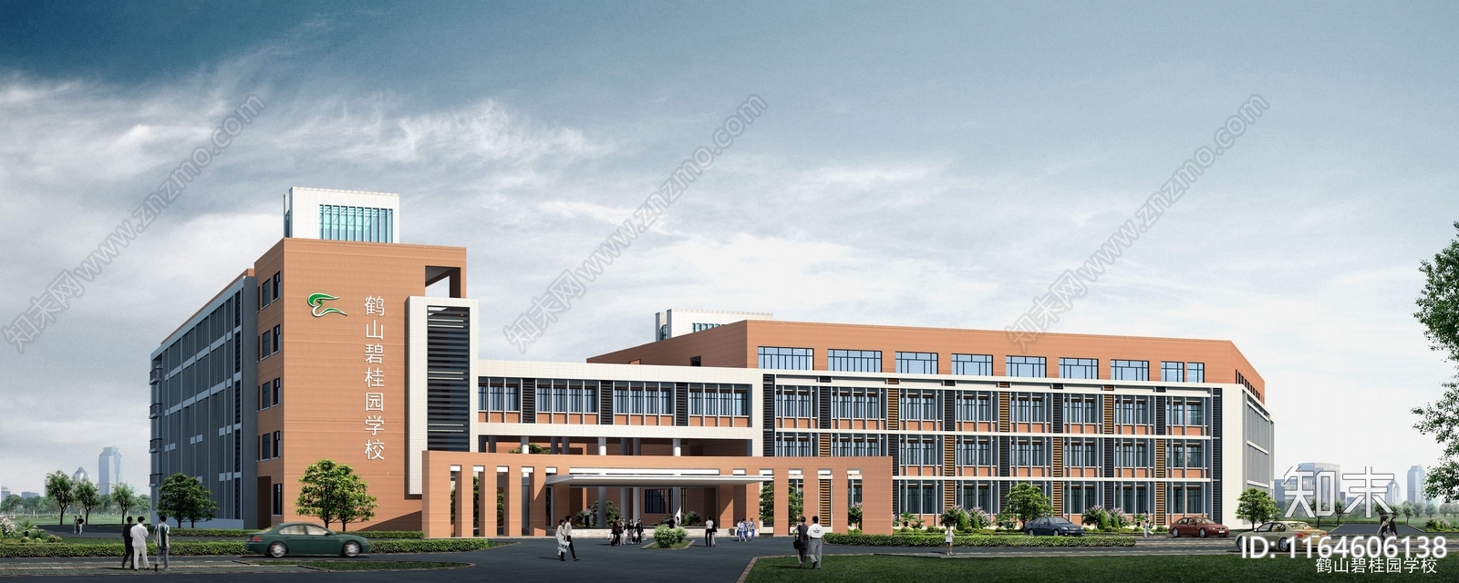 现代学校建筑施工图下载【ID:1164606138】