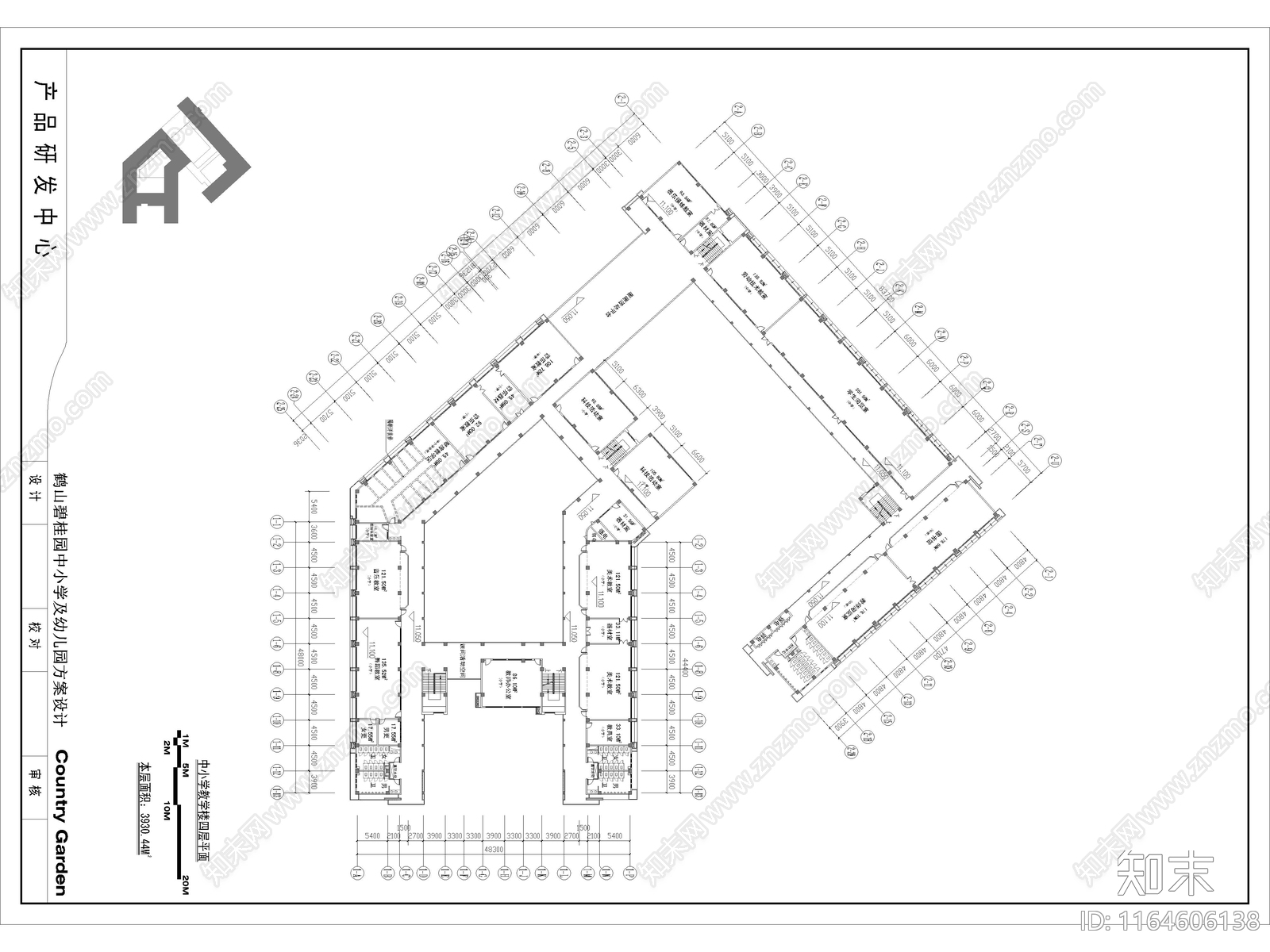 现代学校建筑cad施工图下载【ID:1164606138】