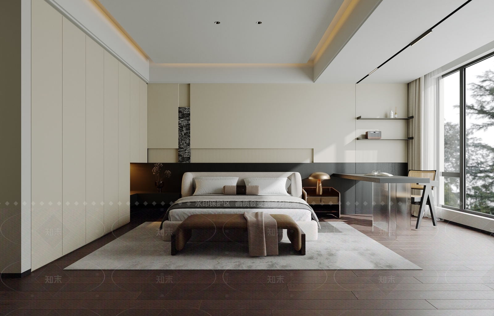 现代家居卧室SU模型下载【ID:1216014864】