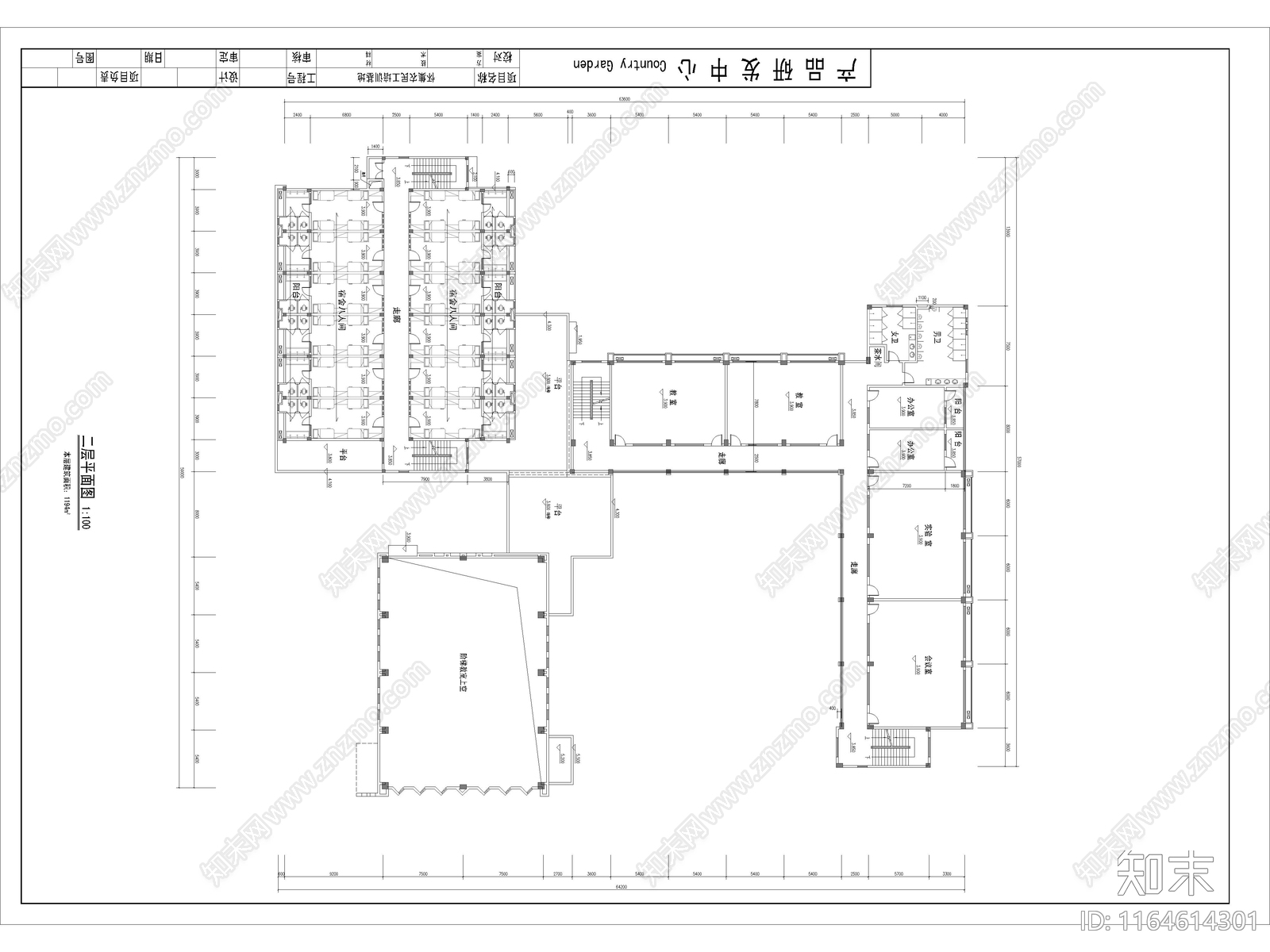 现代学校建筑cad施工图下载【ID:1164614301】