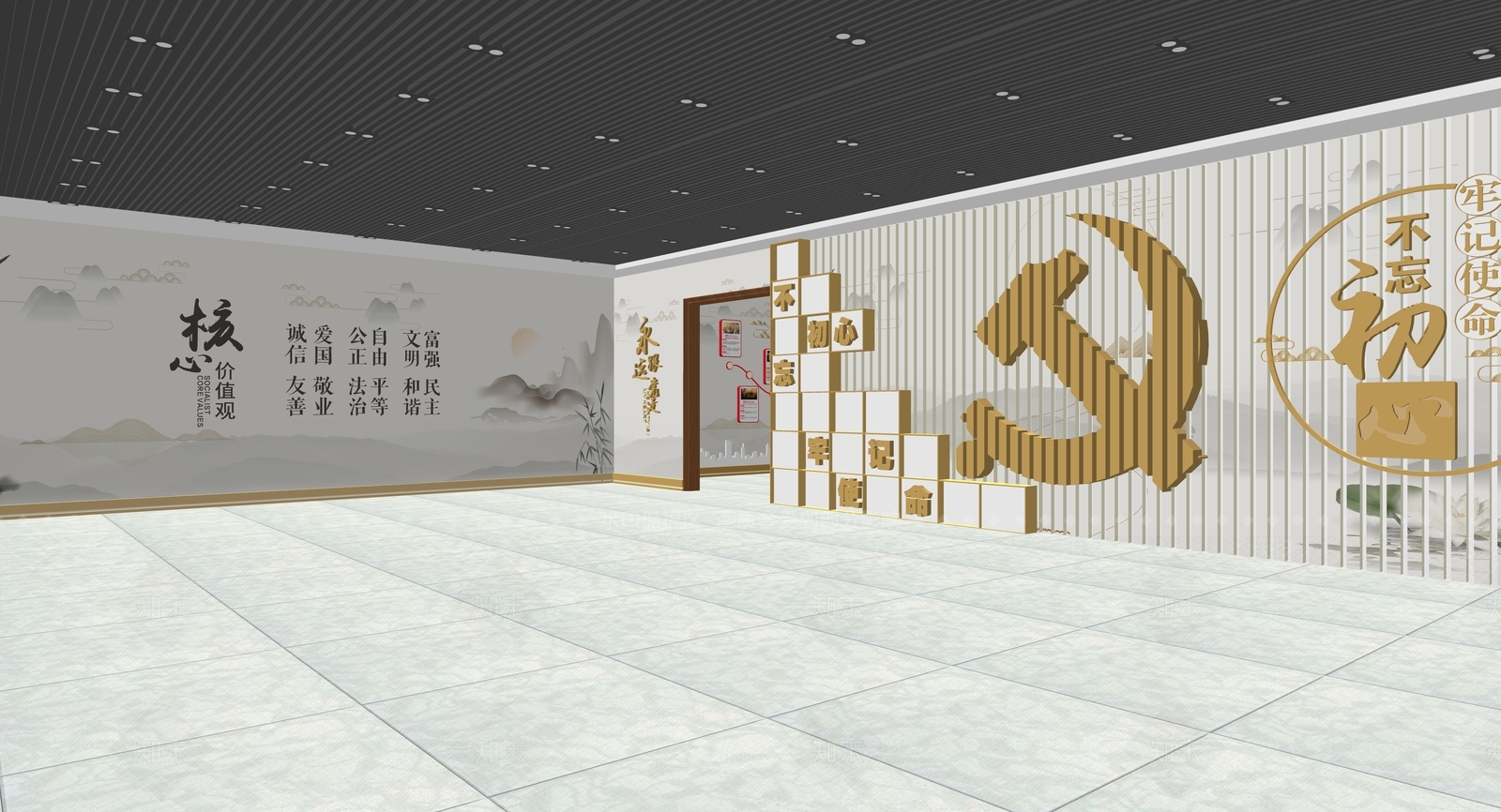 现代其他文化空间SU模型下载【ID:1164620675】