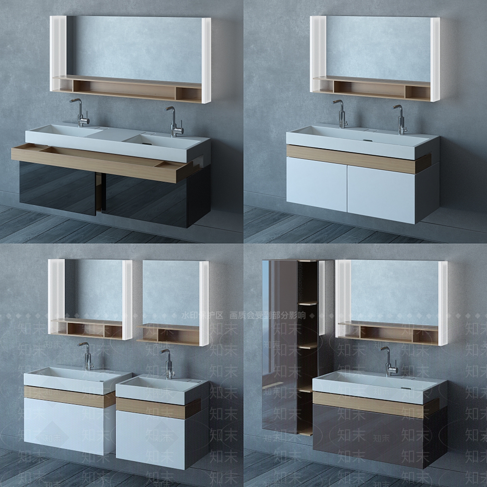 洗手台3D模型下载【ID:1164624780】