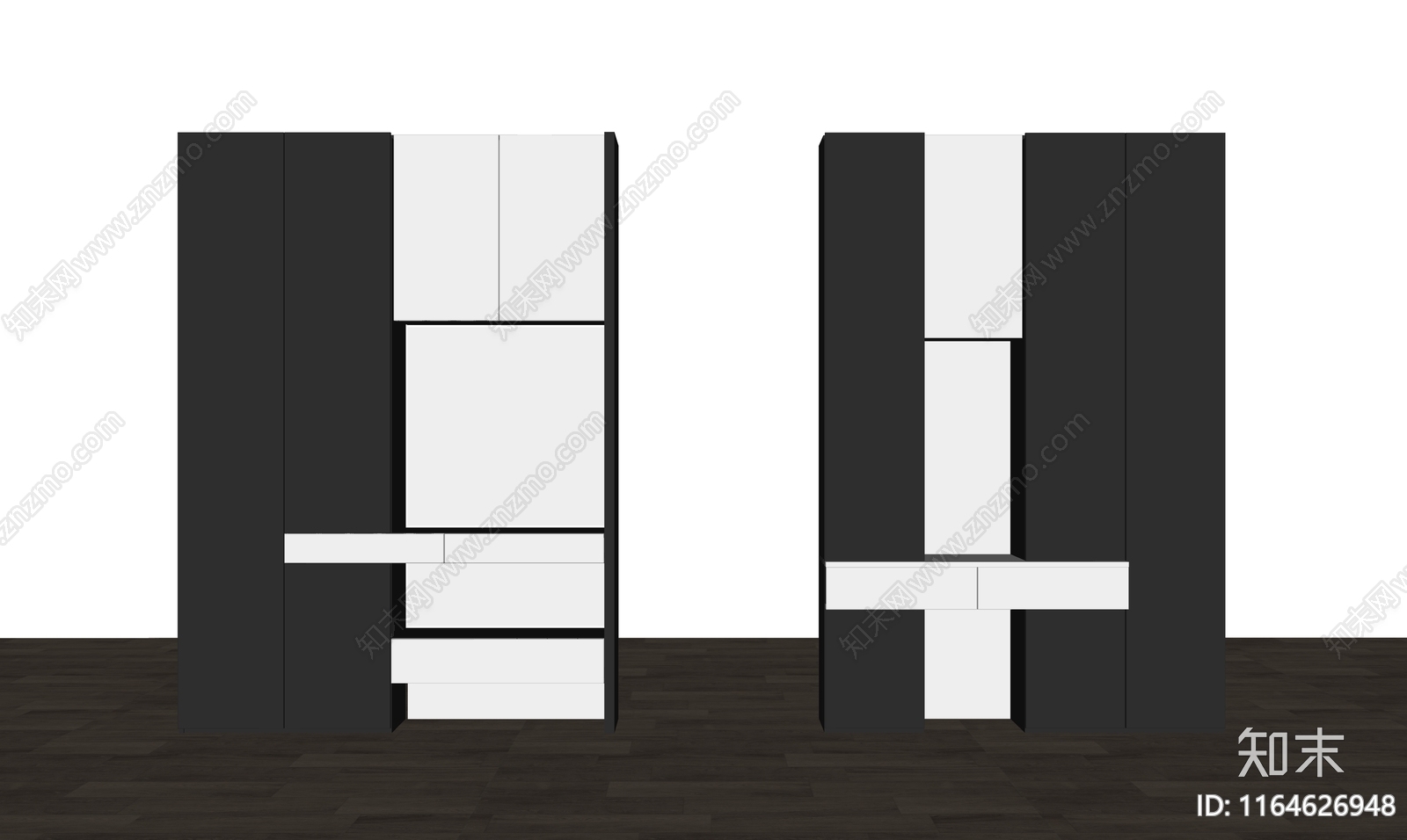 鞋柜SU模型下载【ID:1164626948】