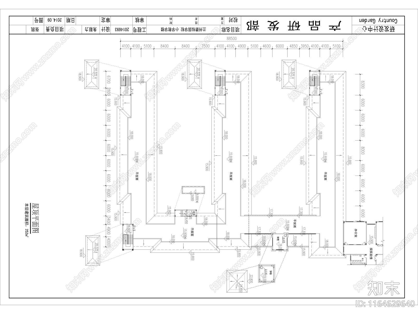 复古学校建筑cad施工图下载【ID:1164629640】
