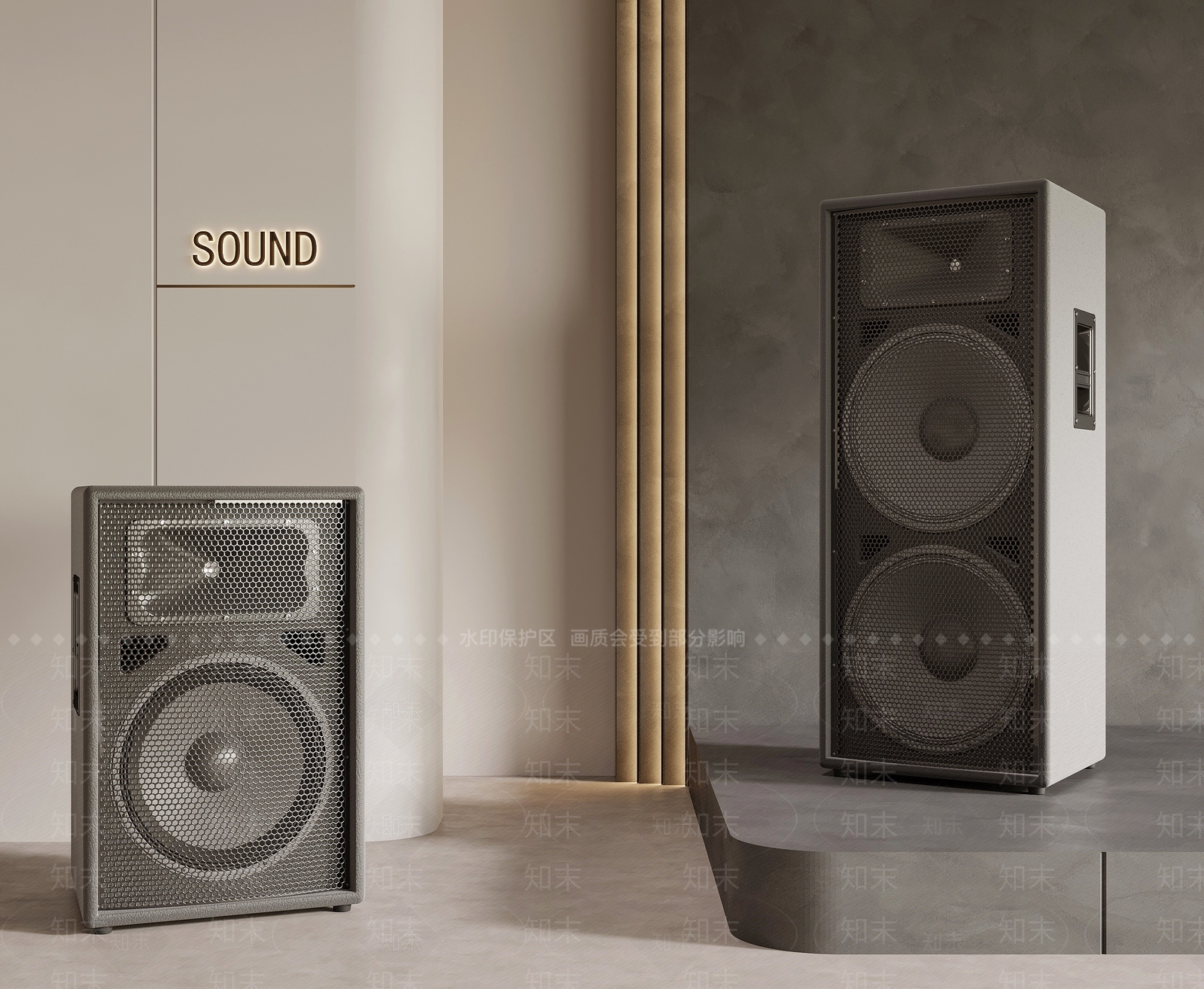 音响3D模型下载【ID:1164630138】