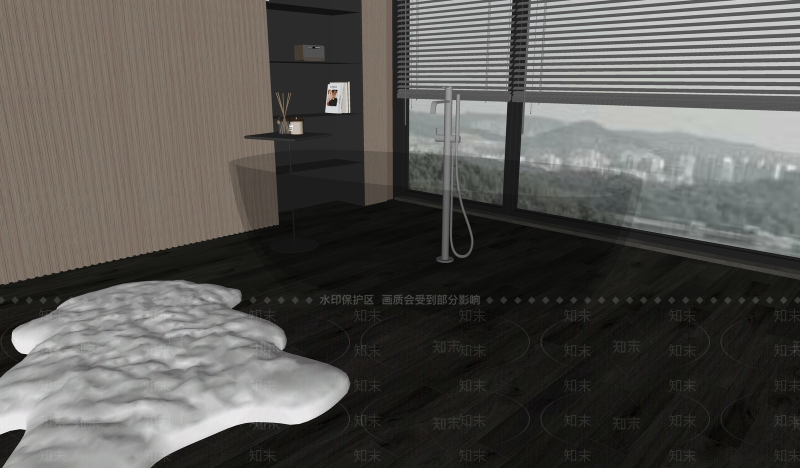 浴缸SU模型下载【ID:1164630597】