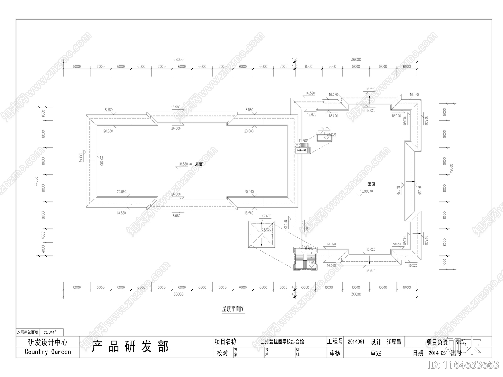 复古学校建筑cad施工图下载【ID:1164633663】