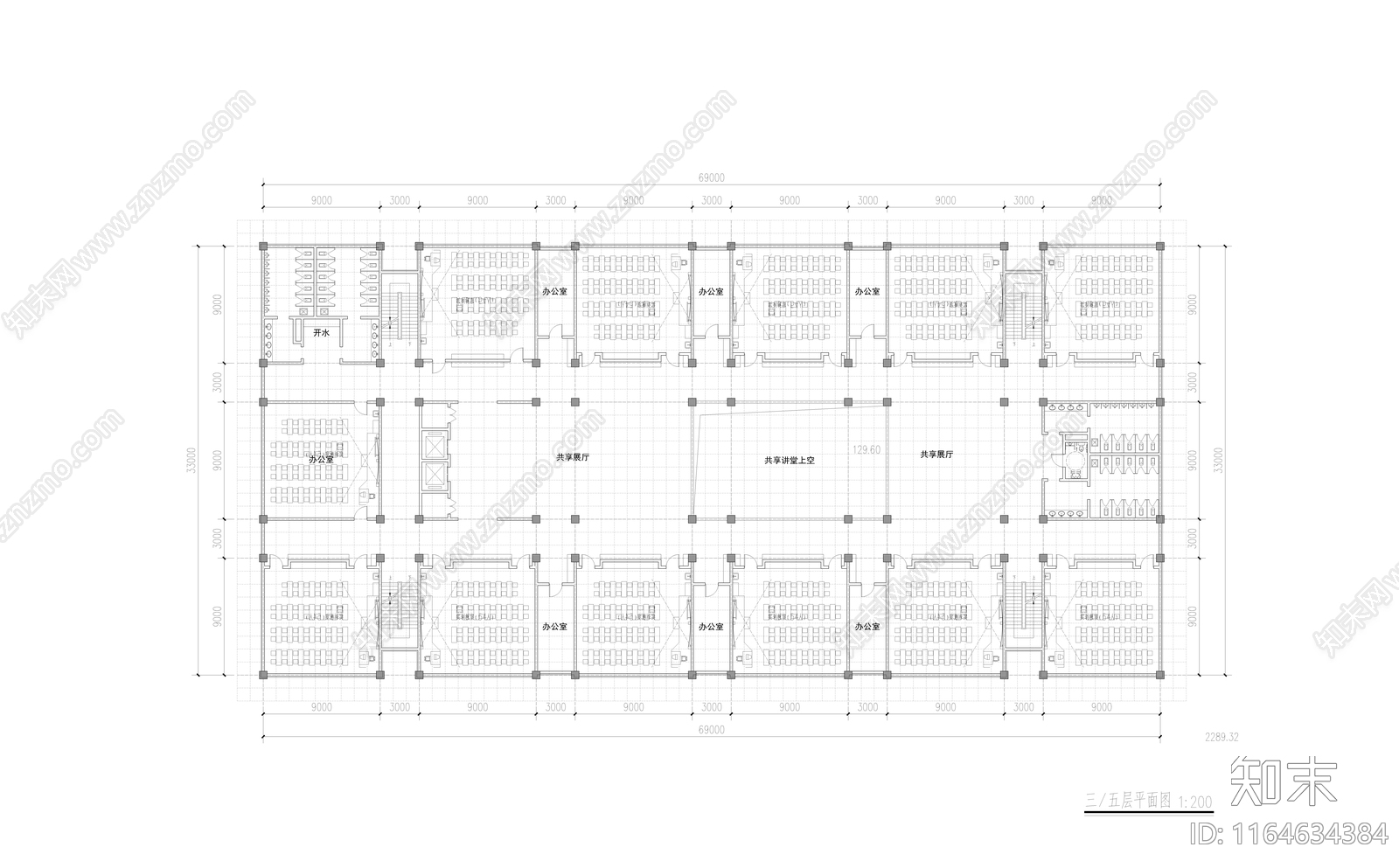 现代学校建筑cad施工图下载【ID:1164634384】
