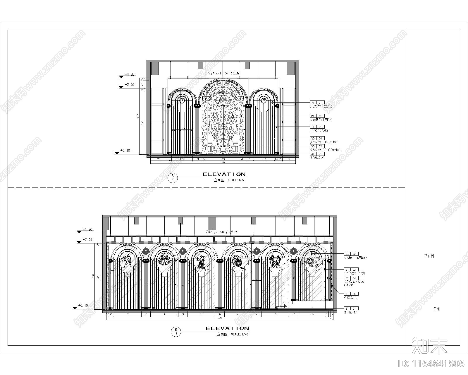 欧式其他工装空间施工图下载【ID:1164641806】