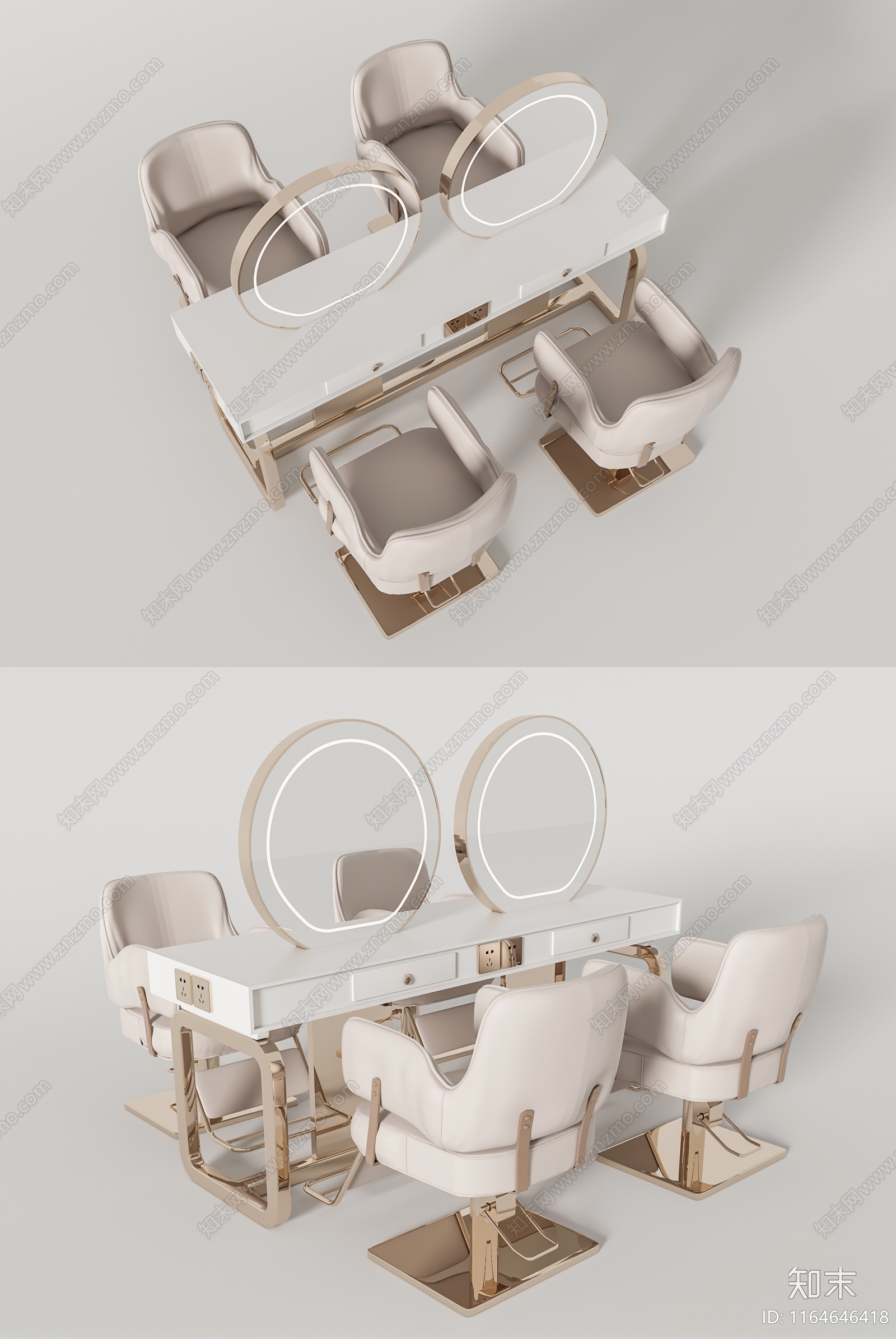 现代轻奢其他桌椅3D模型下载【ID:1164646418】