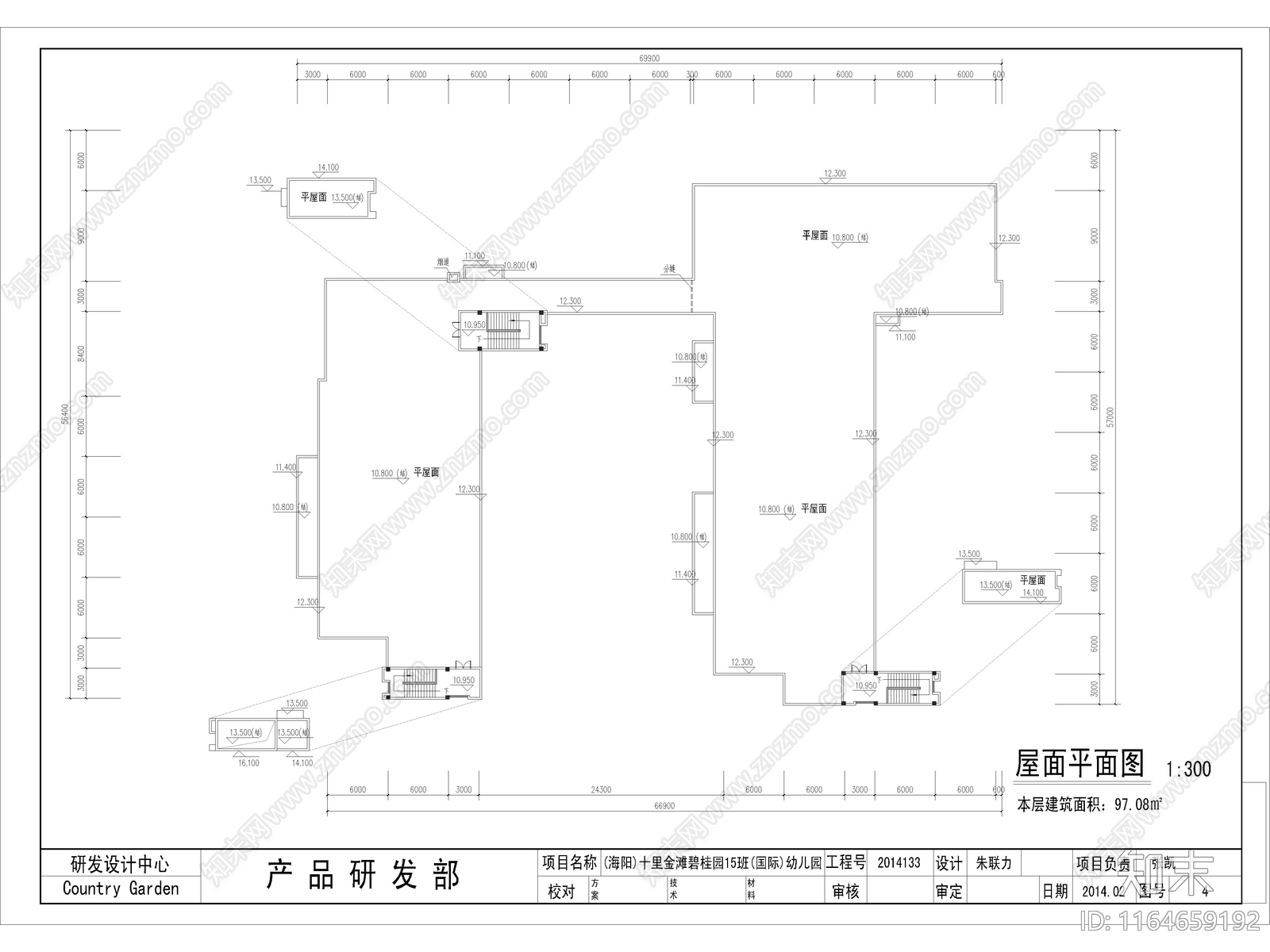 现代幼儿园建筑cad施工图下载【ID:1164659192】